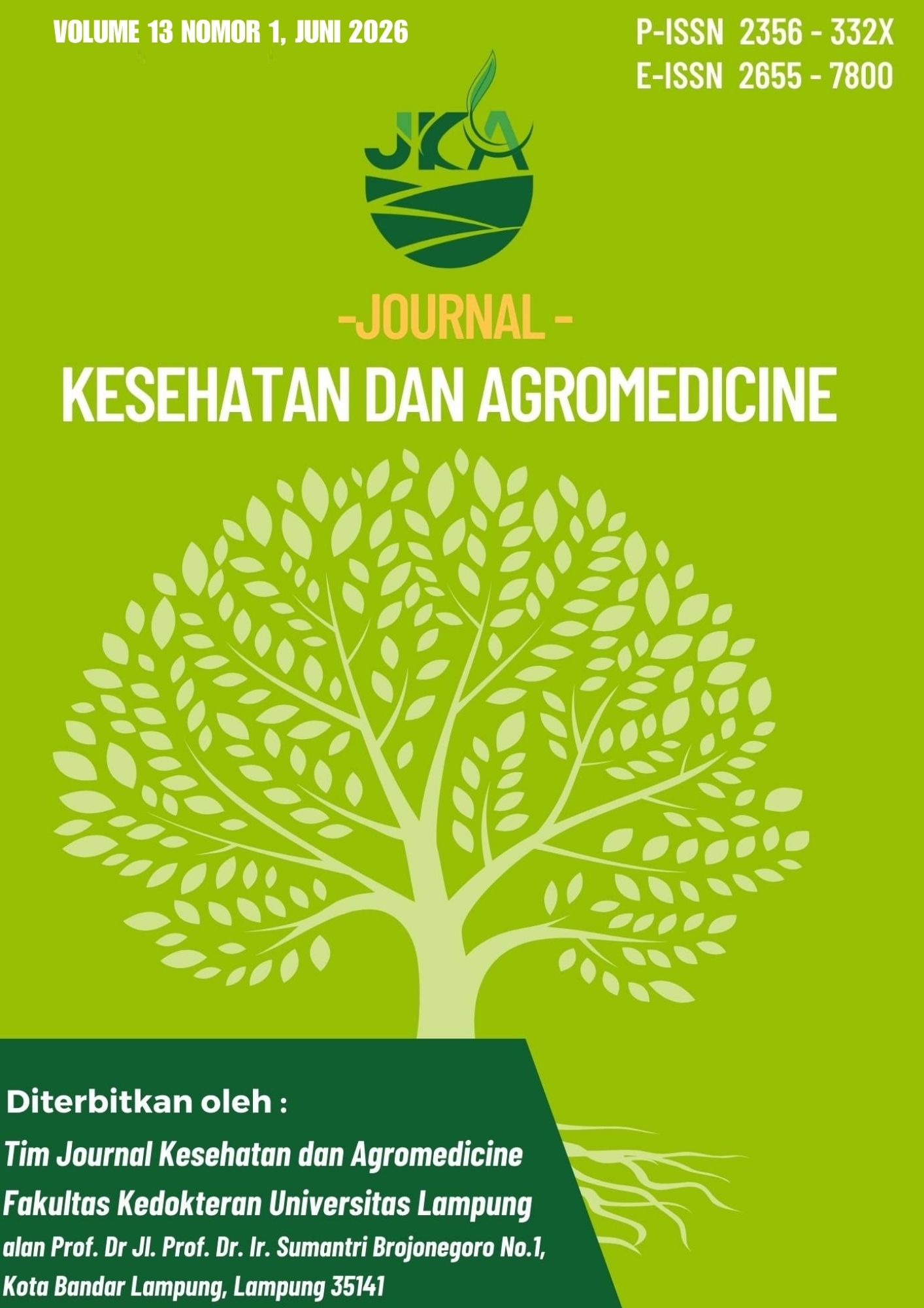 					View Vol. 13 No. 1 (2026): Jurnal Kesehatan dan Agromedicine
				
